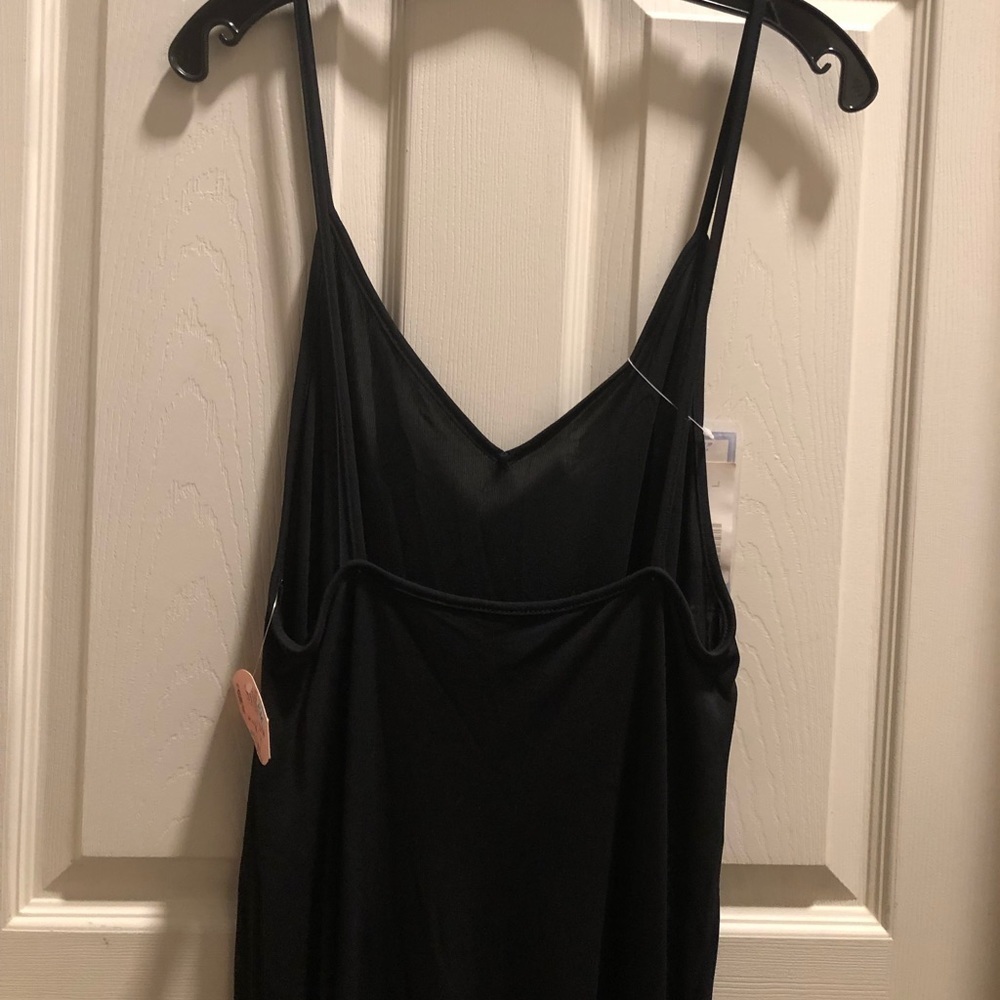 Trussardi Collection Long Black Slip Dress, Large